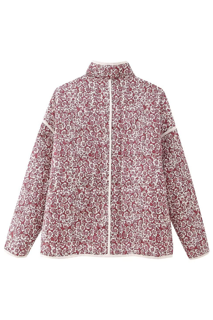 Print Thin Pocket Cardigan Jacket