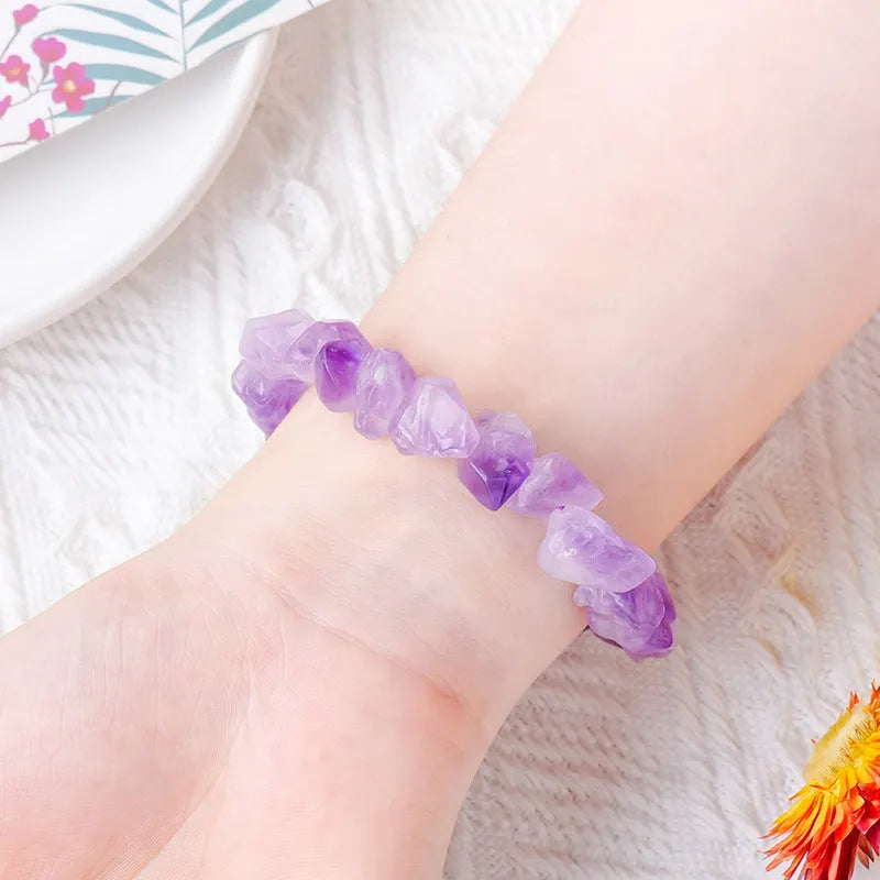 Amethyst Chip Bracelet