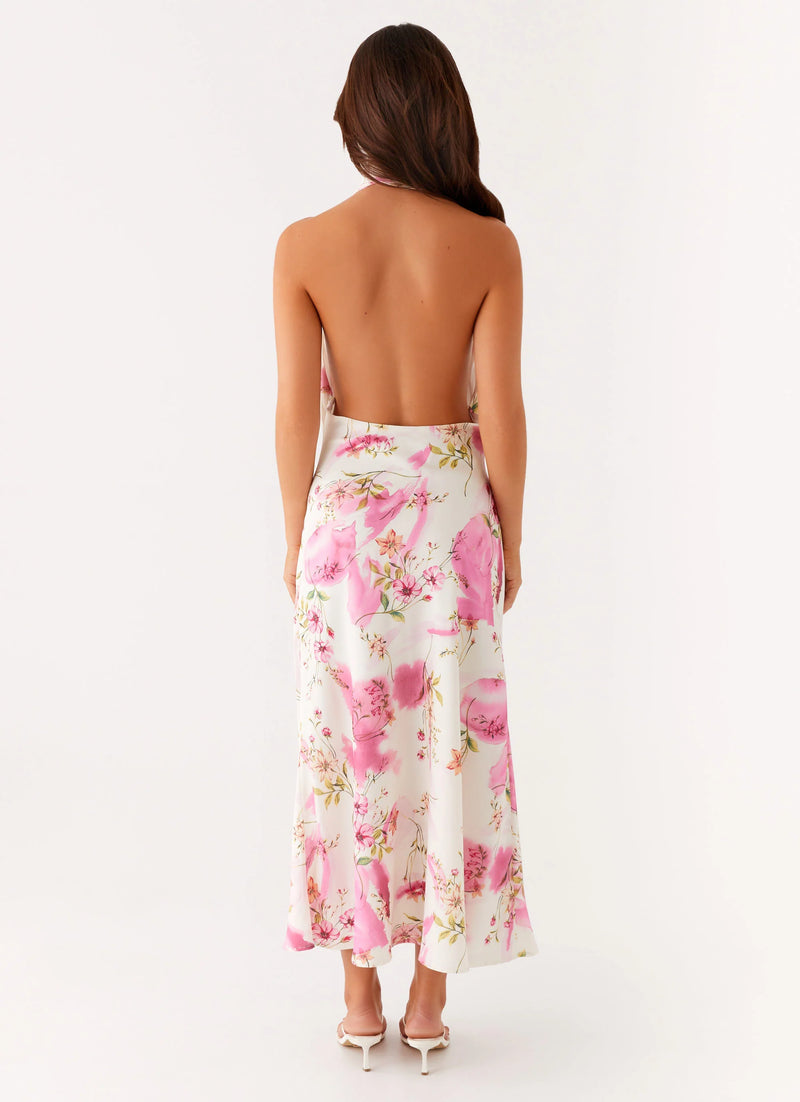 Jensen Midi Dress - Ivory Print