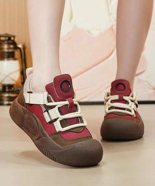 Green Cross Strap Platform Flat Shoes