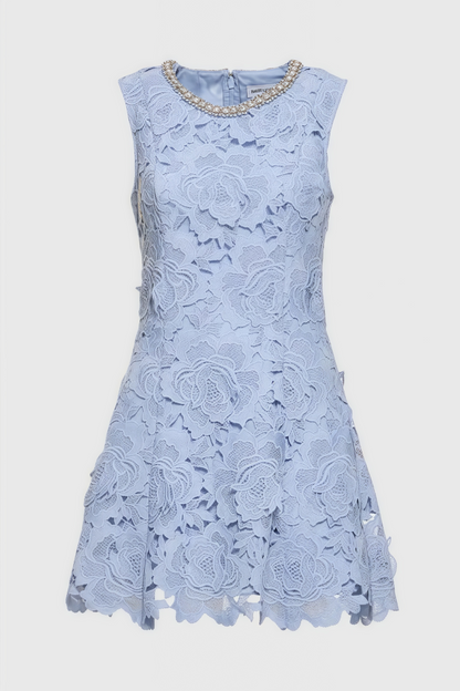 Beldend Sleeveless Lace Mini Dress