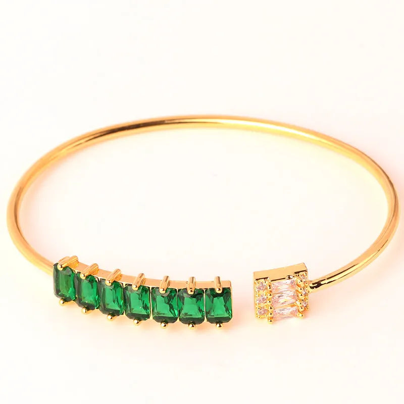 Elegant Green Stone Bracelet