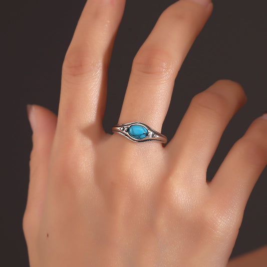 Elegant Blue Topaz Ring