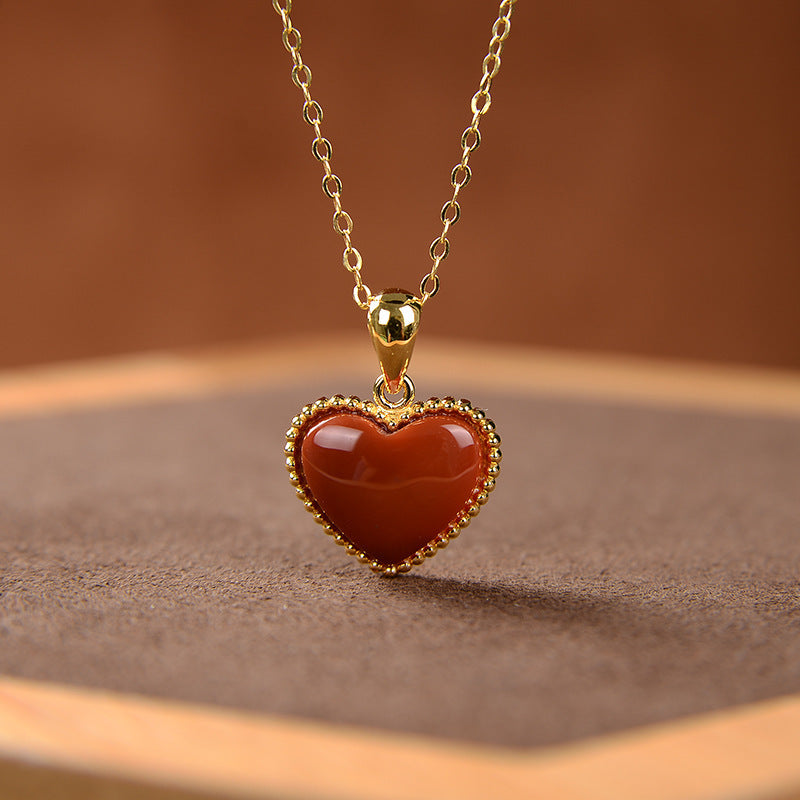 Romantic Red Heart Necklace
