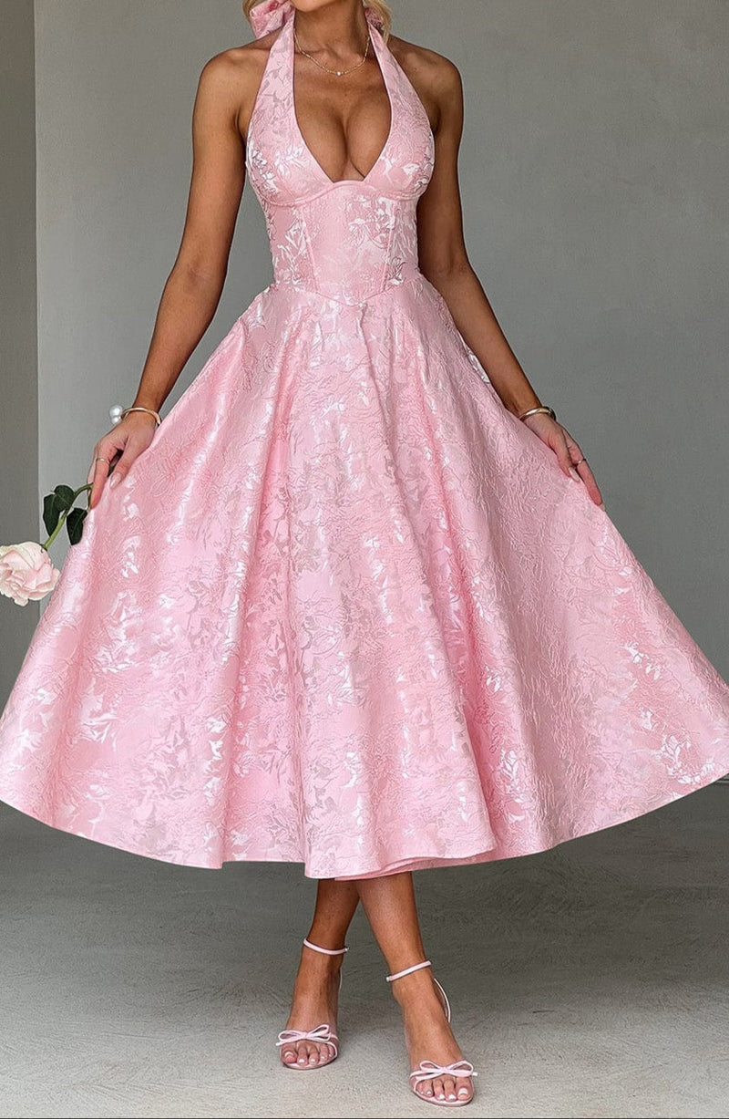 Helena Midi Dress - Blush
