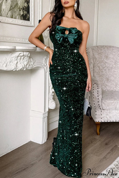 Strapless Formal Maxi Dress
