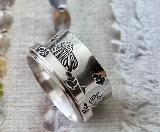 Botanical Silver Ring