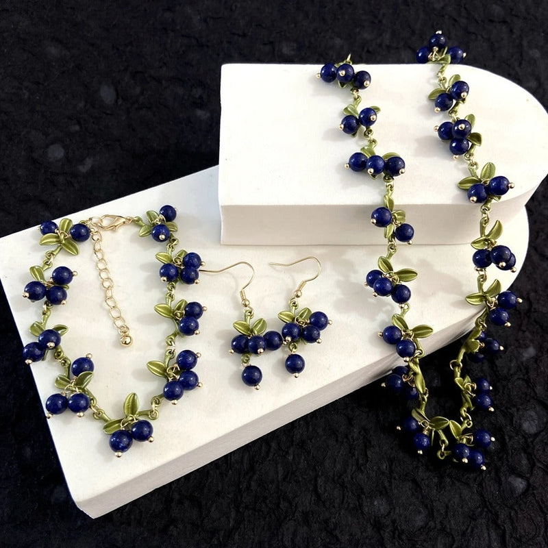 Elegant Lapis Lazuli Jewelry Set