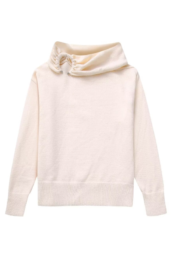 Off-shoulder Loose Knit Sweater