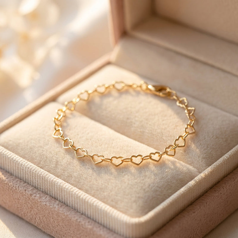 Mea Heart Links Bracelet