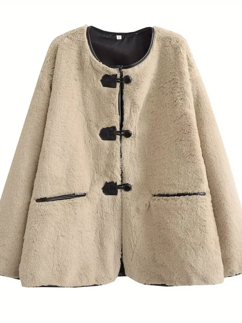 Warm Coat Single-breasted A-line Coat