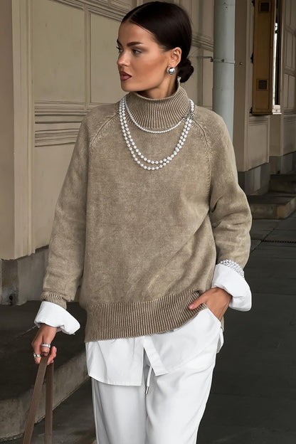 Thin Distressed High-end Knit Sweater