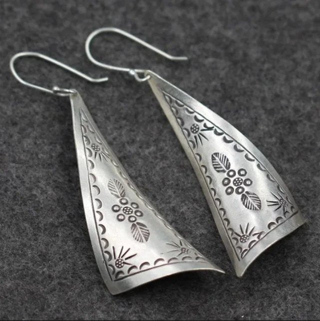 Vintage Silver Boho Earrings