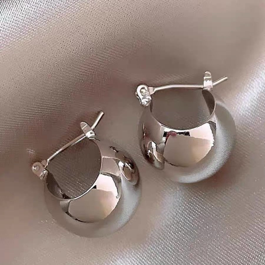 Classic Silver Hoop Earrings