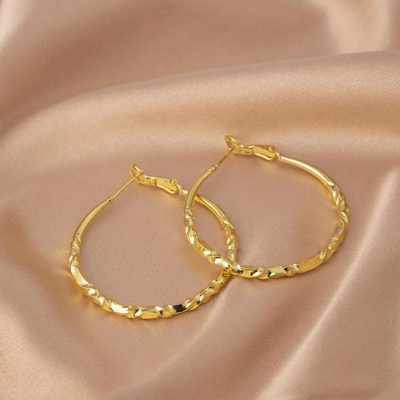 Classic Gold Hoop Earrings