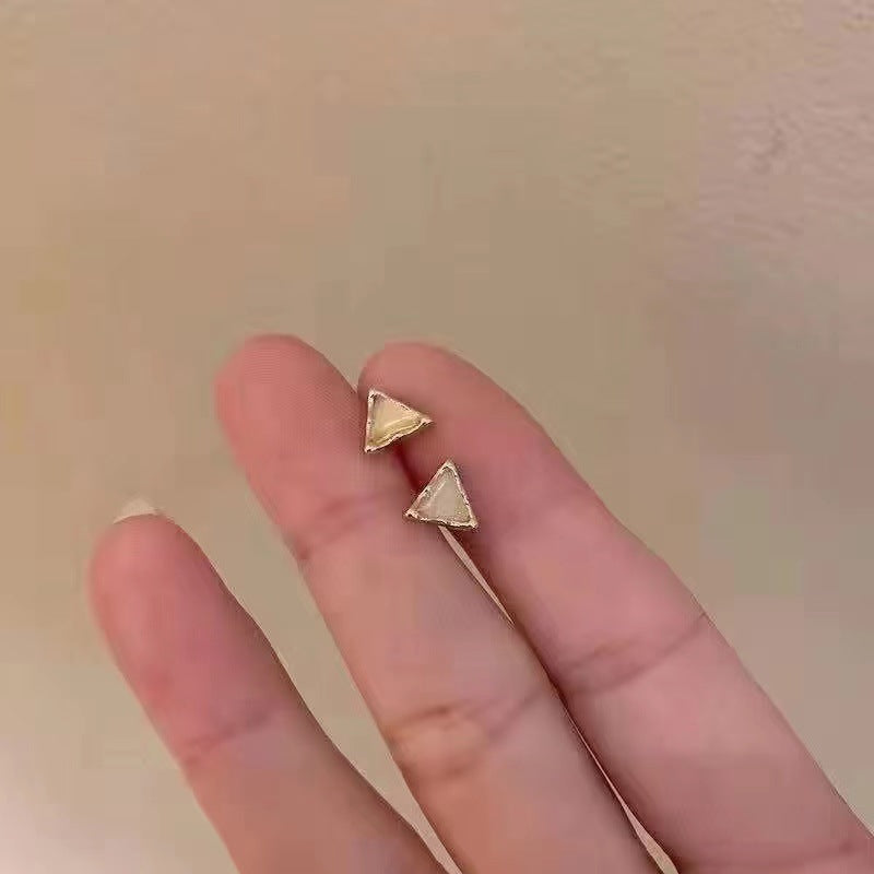 Minimalist Triangle Earrings