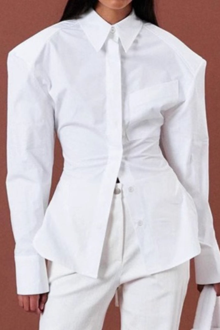 Cutout Back Blouse
