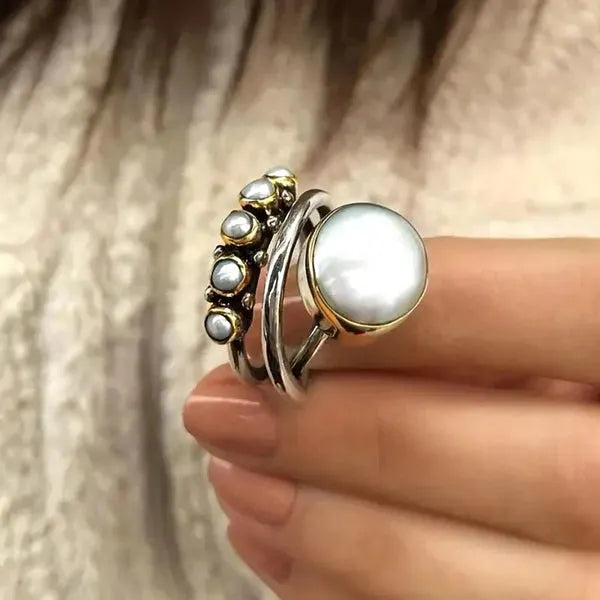Elegant Pearl Statement Ring
