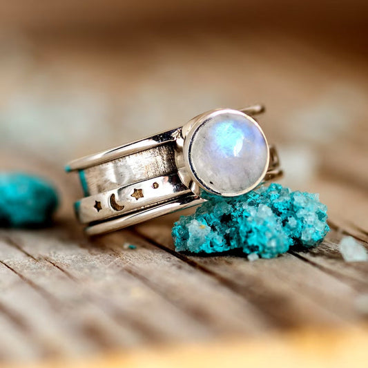 Moonstone Celestial Ring