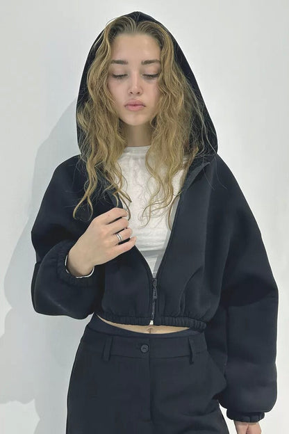 Hooded Short Coat