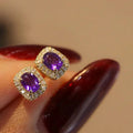 Elegant Amethyst Earrings