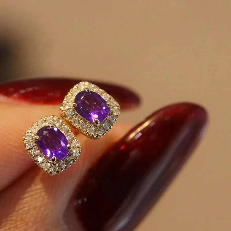 Elegant Amethyst Earrings