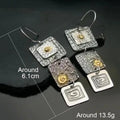 Vintage Geometric Dangle Earrings