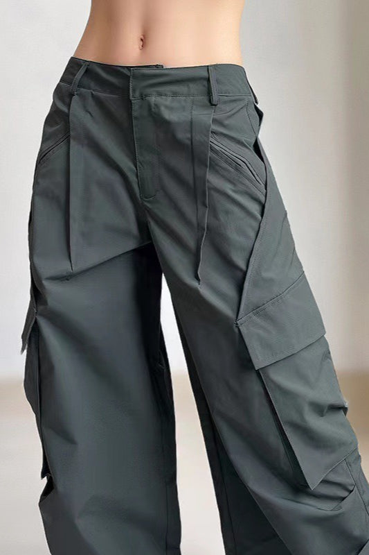 High Rise Relaxed Cargo Pants