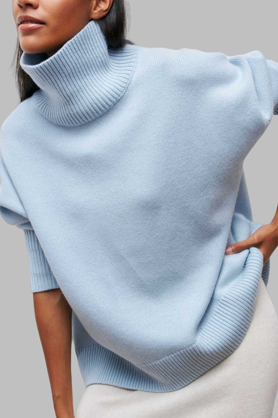 Versatile Turtleneck Euro Sweater