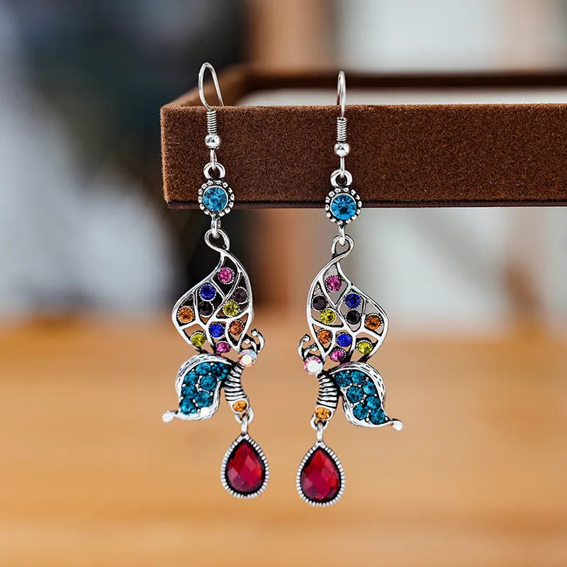 Colorful Crystal Drop Earrings