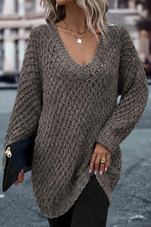 Drop Shoulder Cotton Oversized Sweater