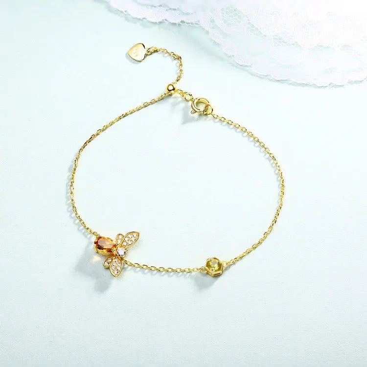 Elegant Gold Bee Bracelet
