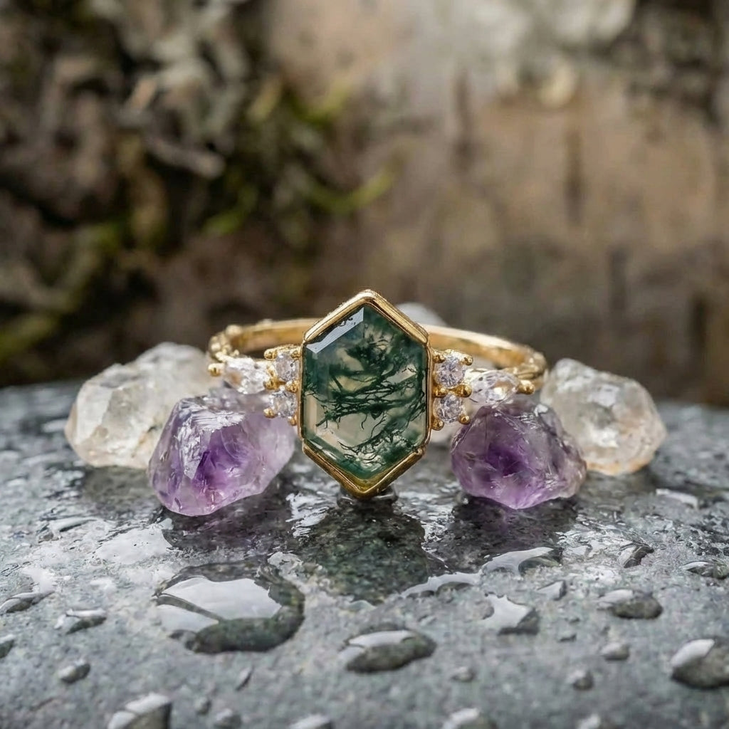 Elegant Emerald Statement Ring