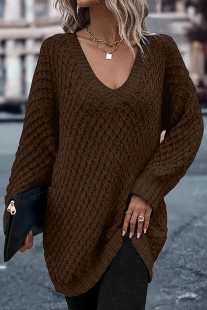 Drop Shoulder Cotton Oversized Sweater
