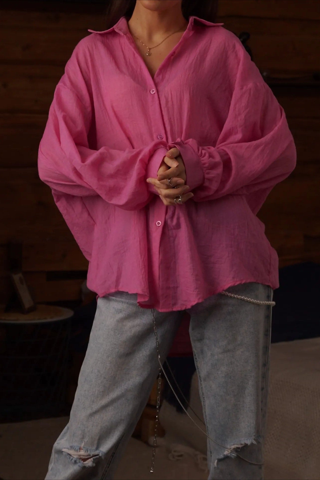 Lightweight Long Sleeve Blouse