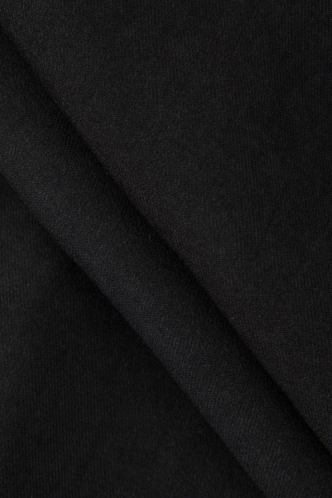 Black Draped Wrap Straight Leg Suit Pants