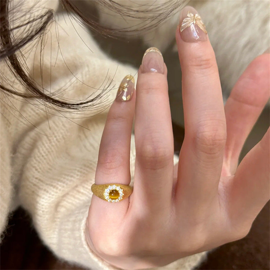 Elegant Citrine Ring