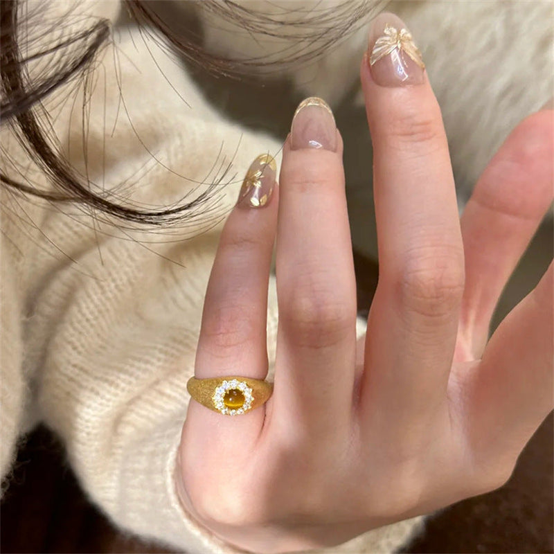 Elegant Citrine Ring