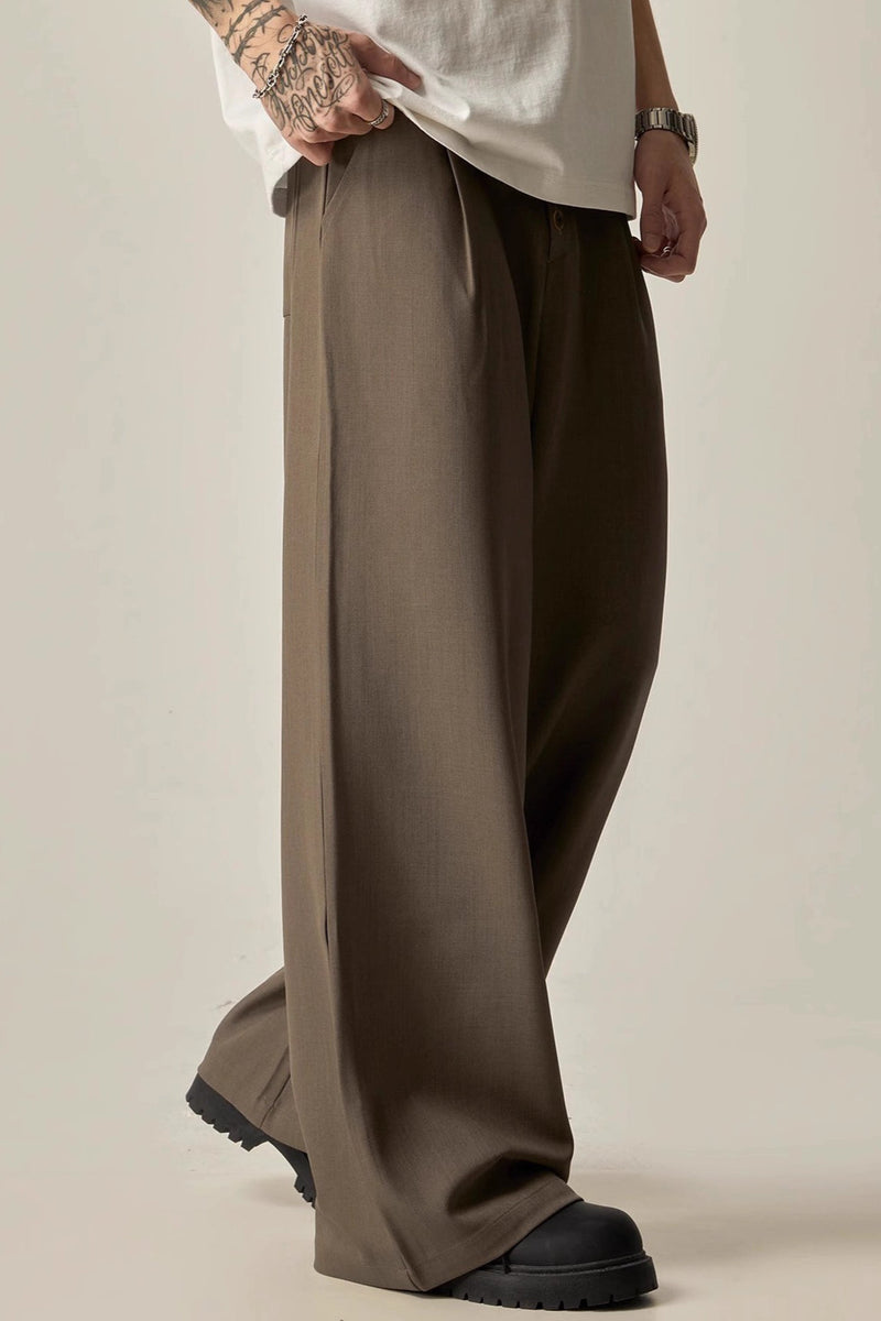 Relaxed Fluid Wide Leg Pants