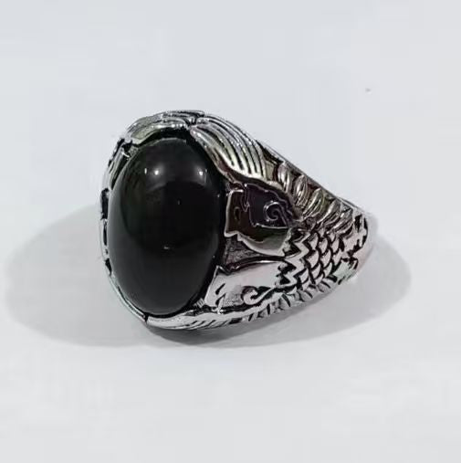 Statement Black Onyx Ring