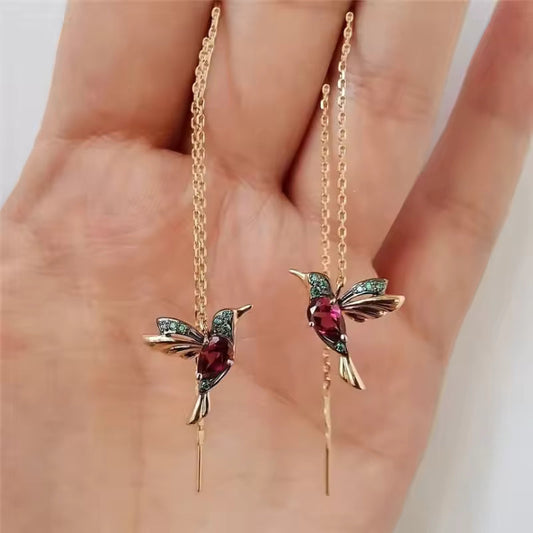 Elegant Hummingbird Earrings