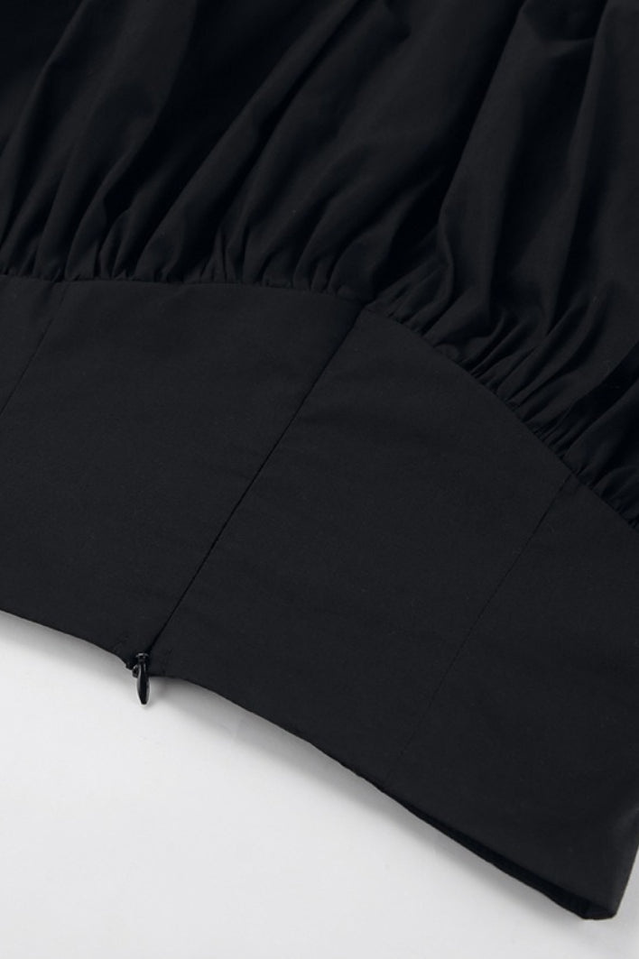 Cotton A-line High Waist Versatile Mini Skirt