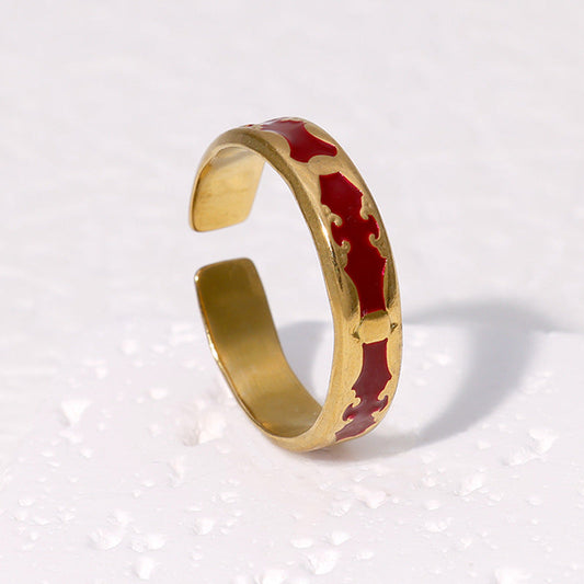 Vintage Red Gold Ring