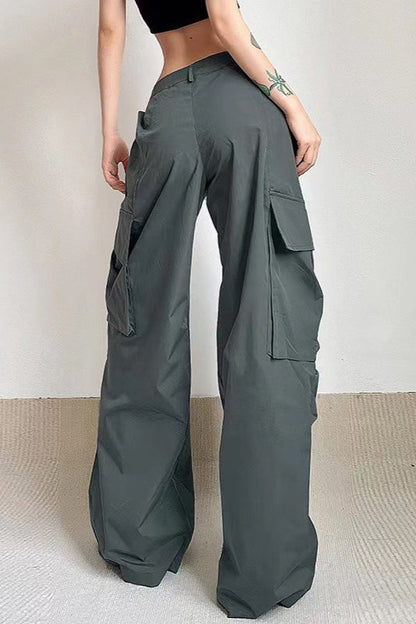High Rise Relaxed Cargo Pants