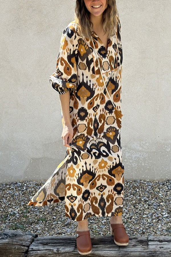 Jaya Loose Hem Slit Maxi Dress