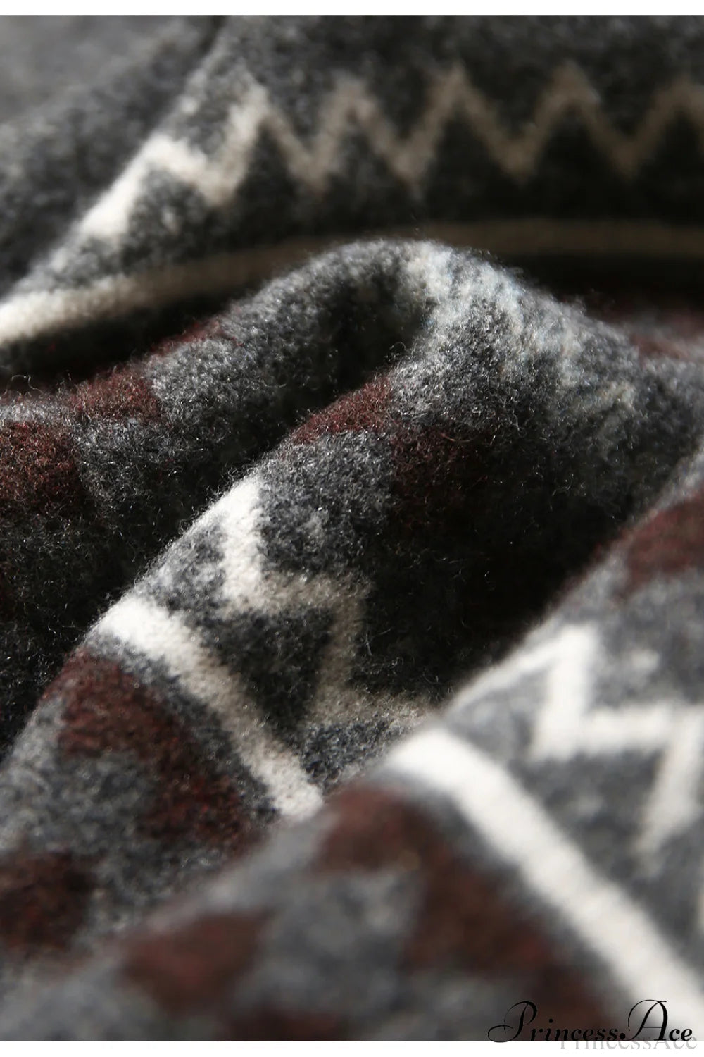 Fair Isle Loose Crewneck Knit Sweater