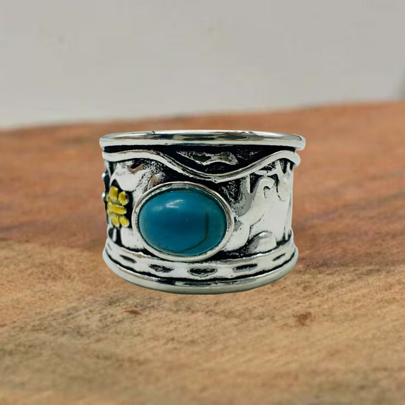 Bohemian Turquoise Ring