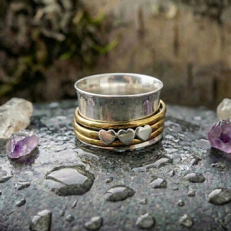 Bohemian Heart Band Ring