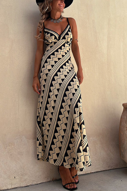 Exclusive Melody Satin Print Smocked Back Midi Dress