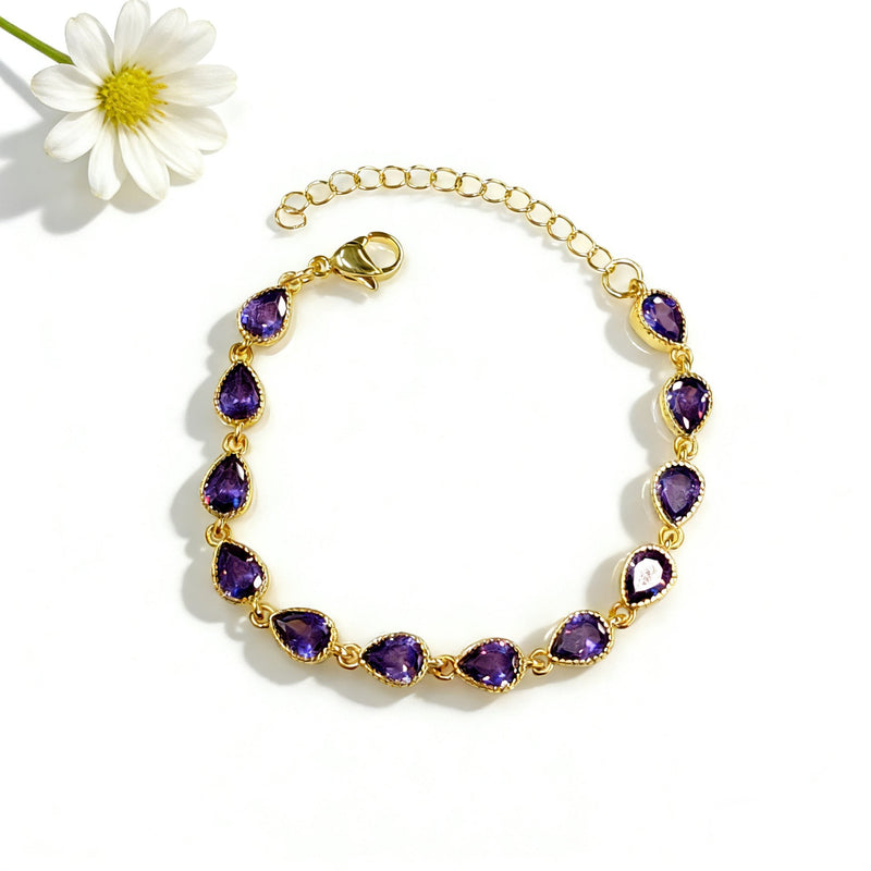 Elegant Amethyst Bracelet